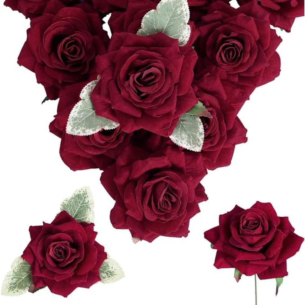 Handcrafted Faux Roses-Flower Teddy Bear