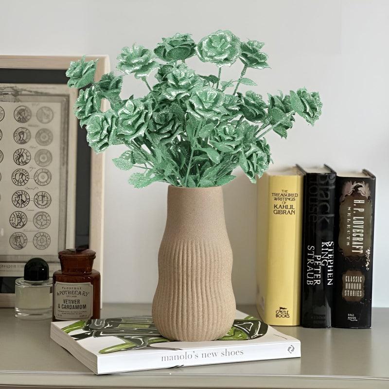 Decorative Glitter Roses-Flower Teddy Bear