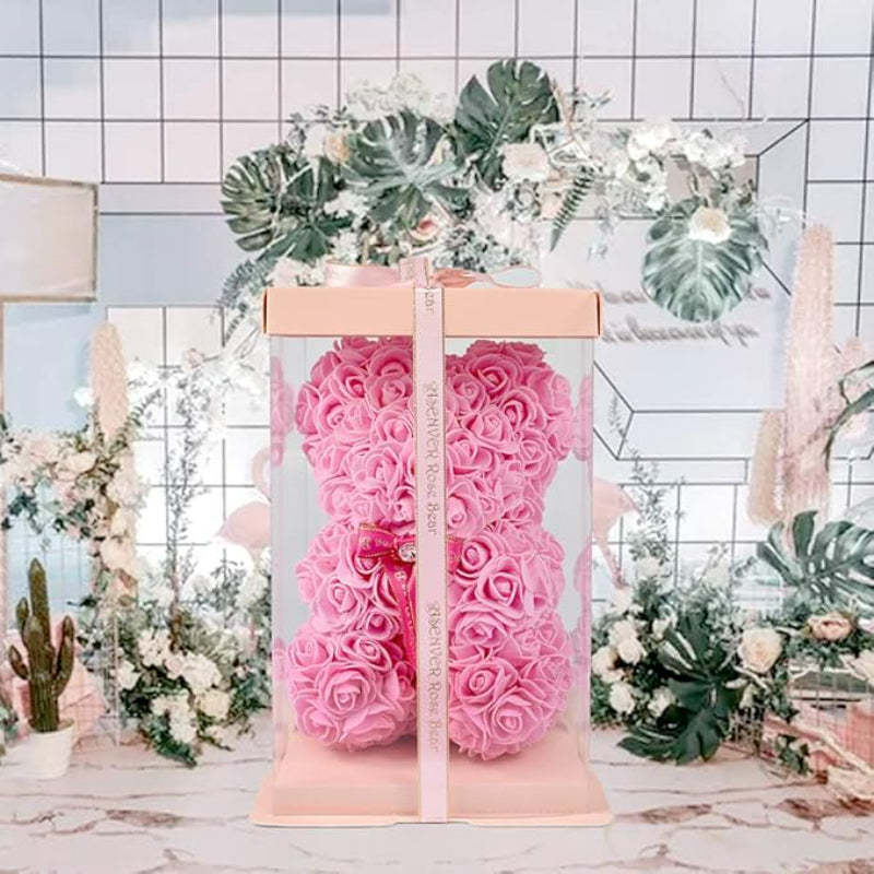 Luxury Floral Teddy Gift-Flower Teddy Bear