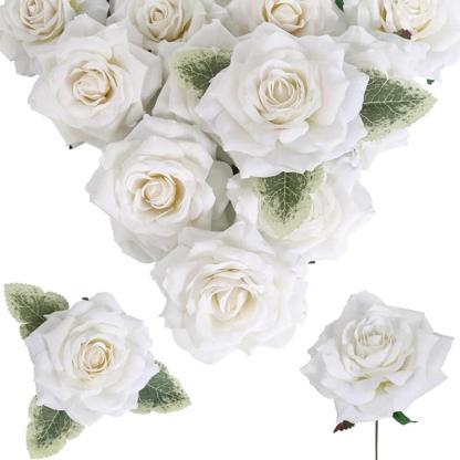 Handcrafted Faux Roses-Flower Teddy Bear