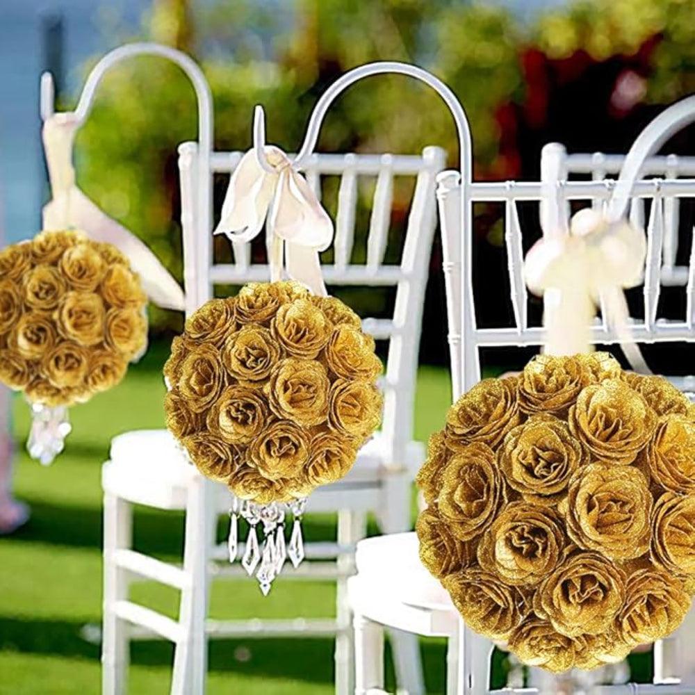 Glitter Artificial Rose Set-Flower Teddy Bear