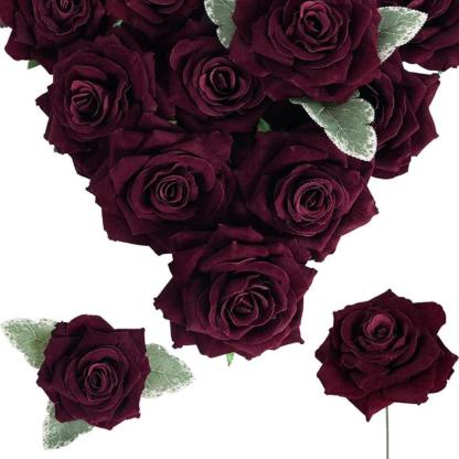 Handcrafted Faux Roses-Flower Teddy Bear