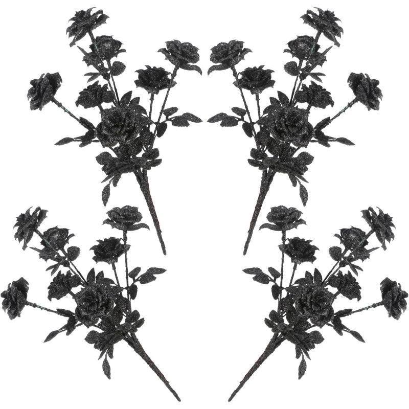 Decorative Glitter Roses-Flower Teddy Bear