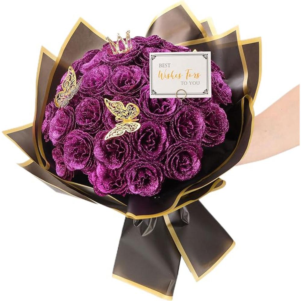 Artificial Rose Arrangement-Flower Teddy Bear