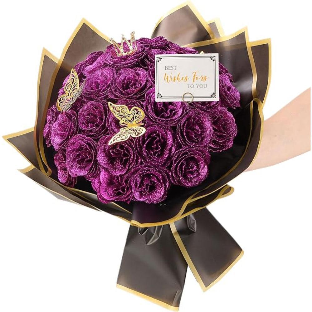 Artificial Rose Arrangement-Flower Teddy Bear