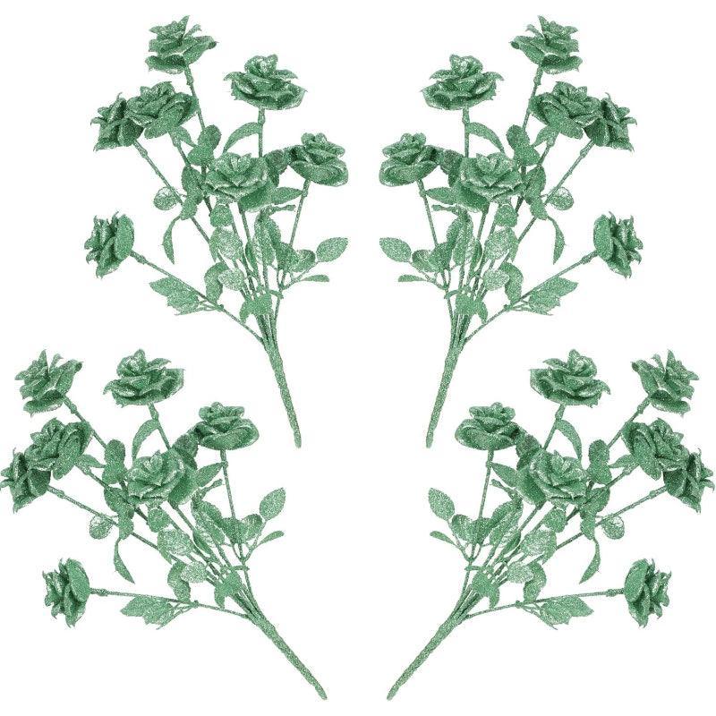 Decorative Glitter Roses-Flower Teddy Bear