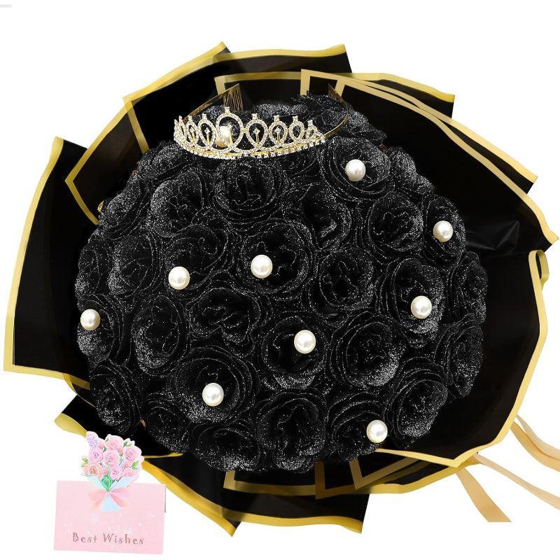 Glitter Roses Bouquet Kit-Flower Teddy Bear