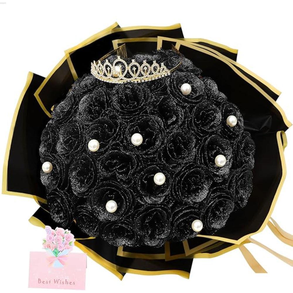 Stylish Flower Bouquet-Flower Teddy Bear