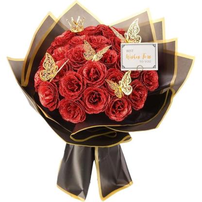 Artificial Rose Arrangement-Flower Teddy Bear