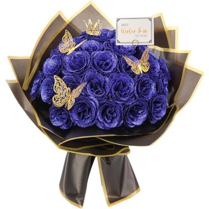 Artificial Rose Arrangement-Flower Teddy Bear