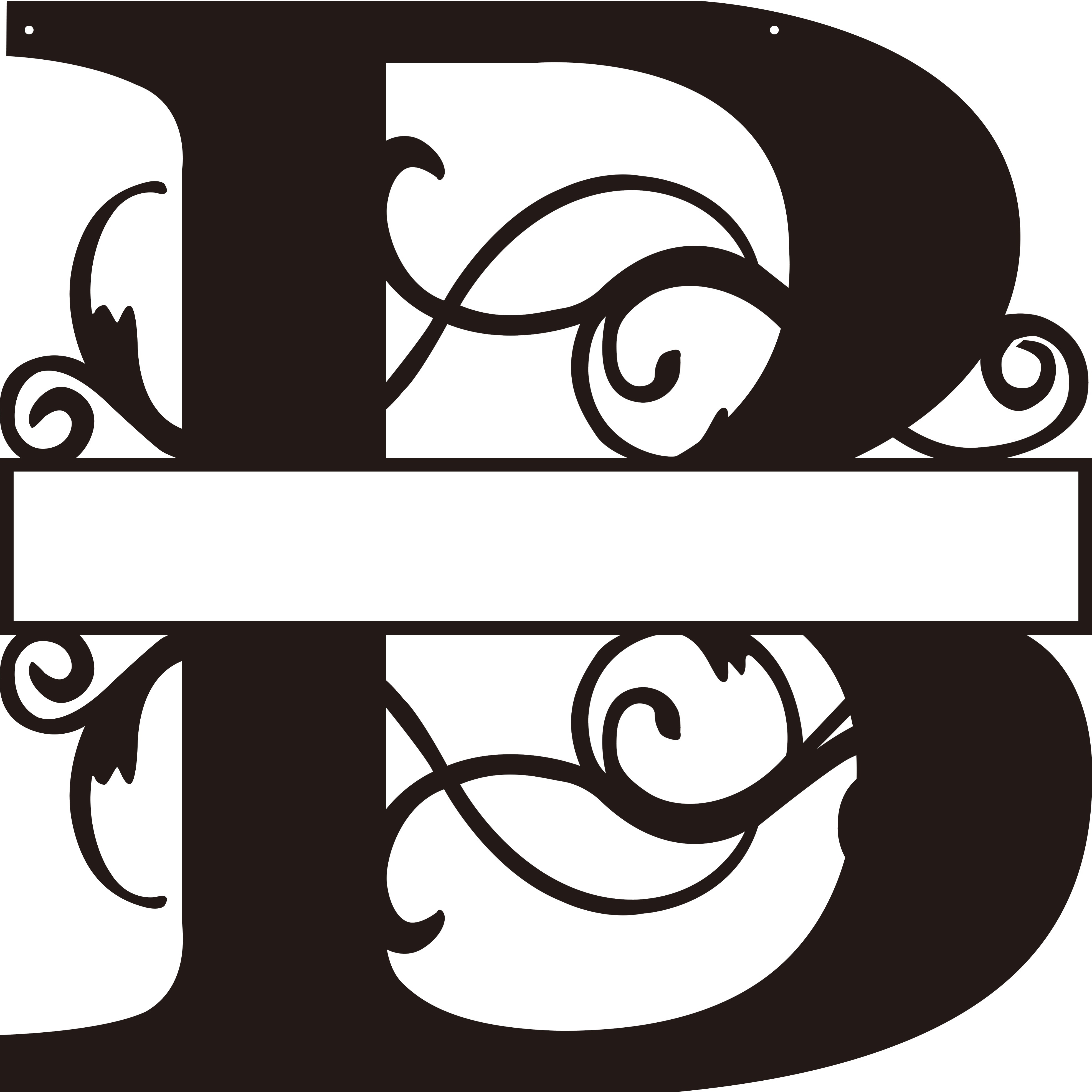 Personalized Split Letter Craft Sign For Home