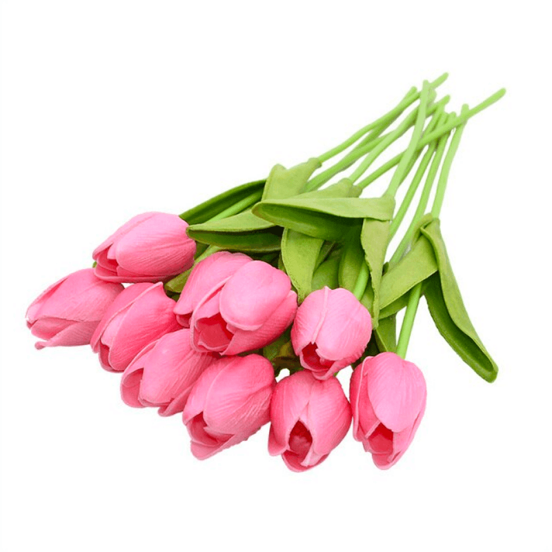 Artificial Tulip Bouquet Decor – Timeless Tulip Elegance-Flower Teddy Bear