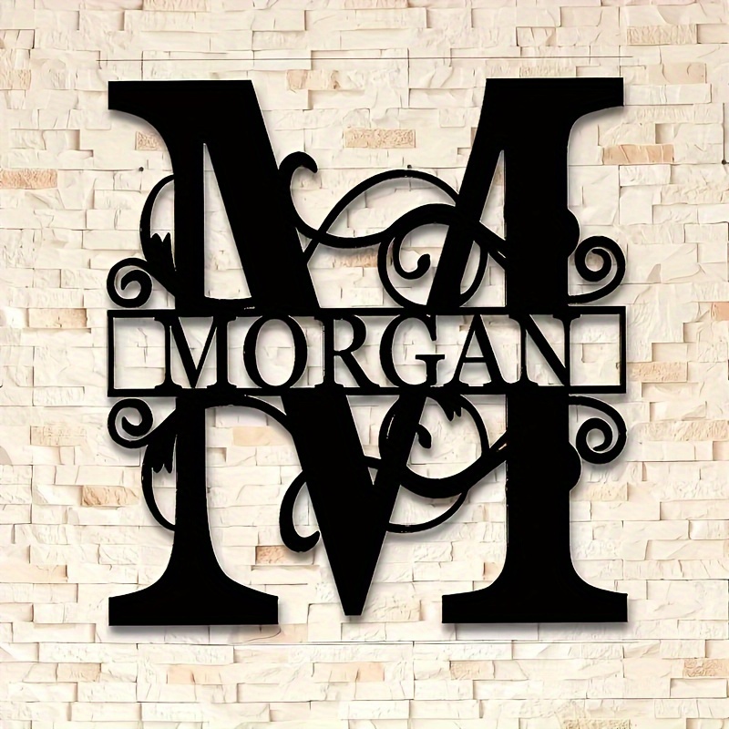 1 Piece Customizable One Alphabet Metal Sign