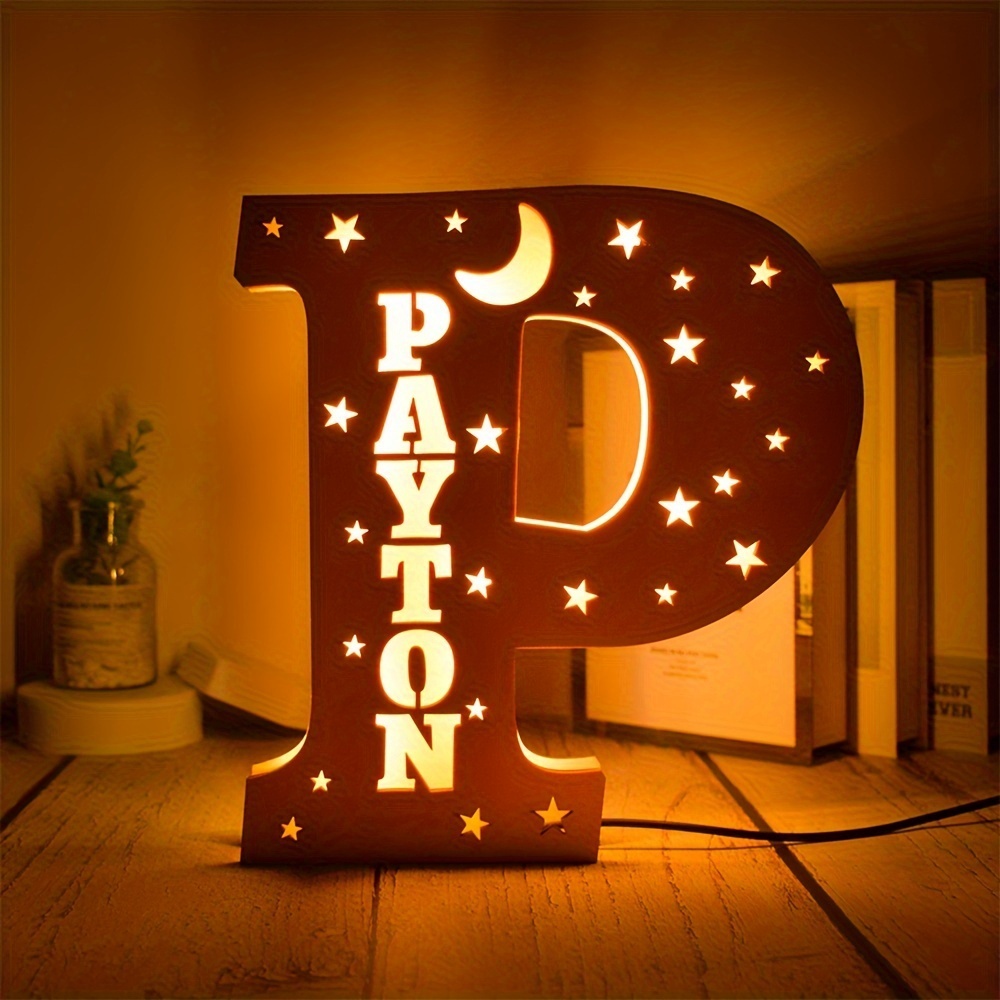 Personalized Alphabet LED Night Light