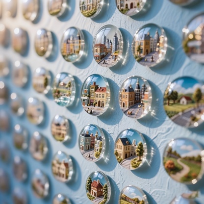 Personalized Photo Glass Refrigerator Magnet