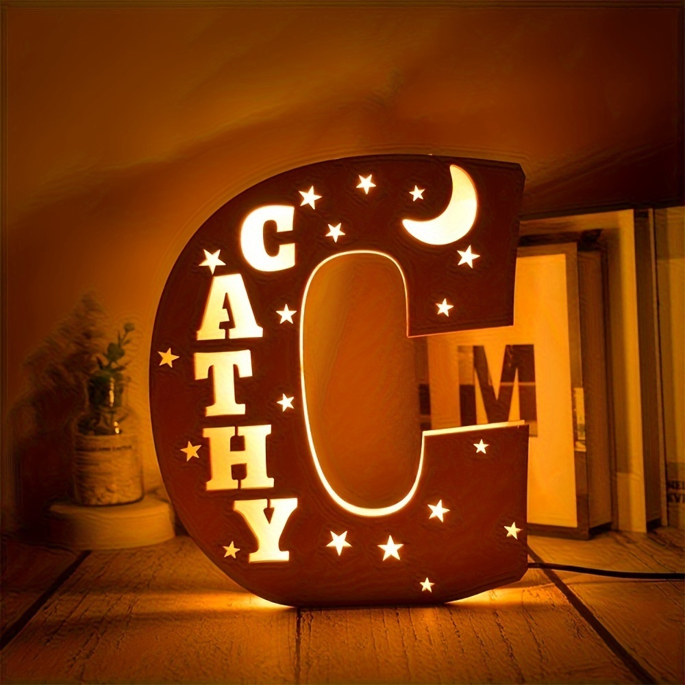 Personalized Alphabet LED Night Light