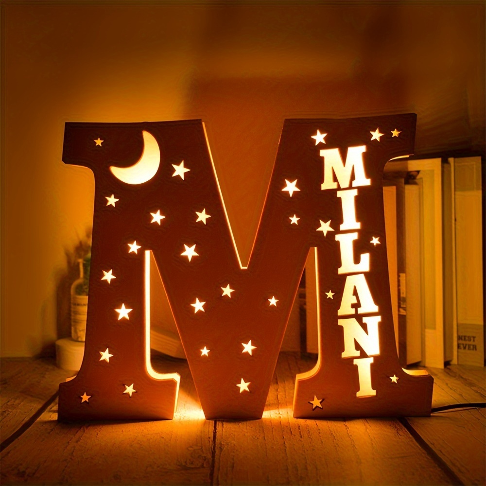 Personalized Alphabet LED Night Light