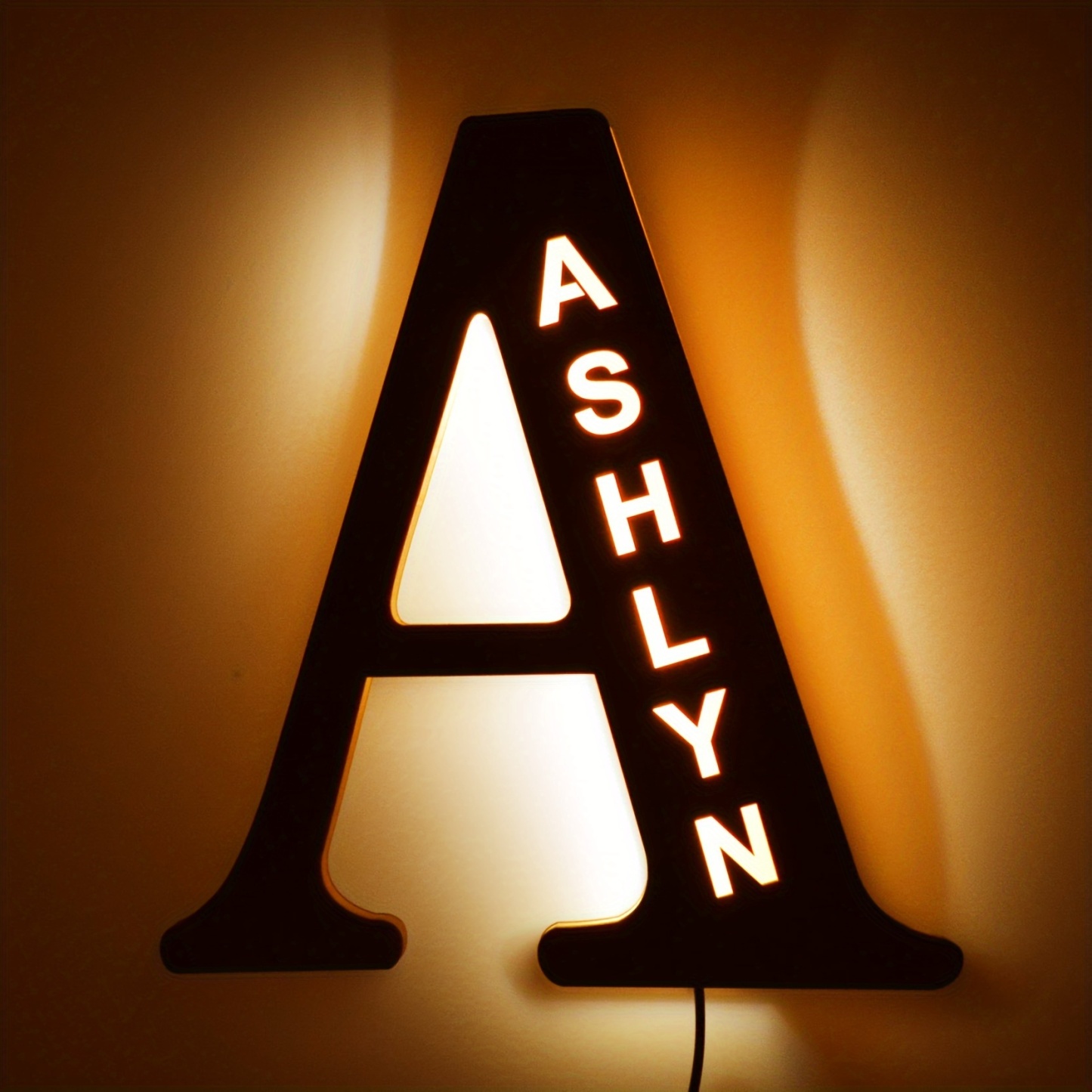 Custom Personalized LED Alphabet Letter Night Light