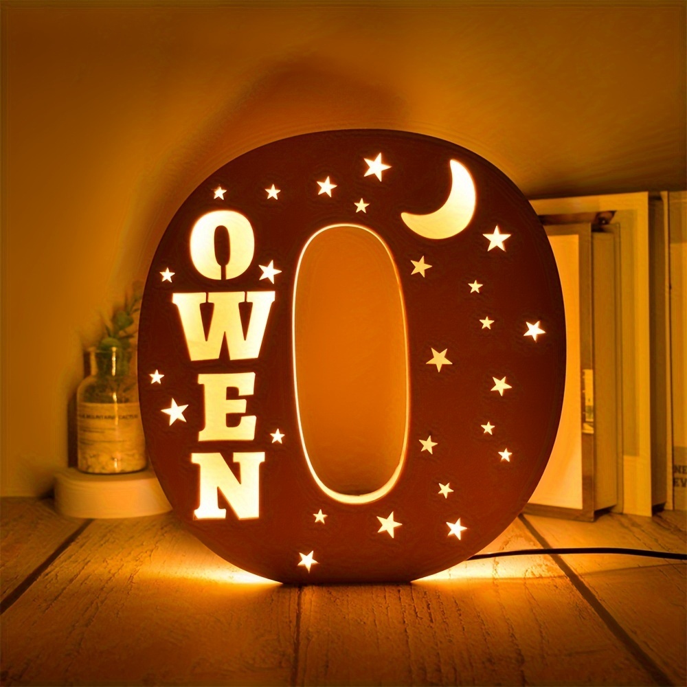 Personalized Alphabet LED Night Light