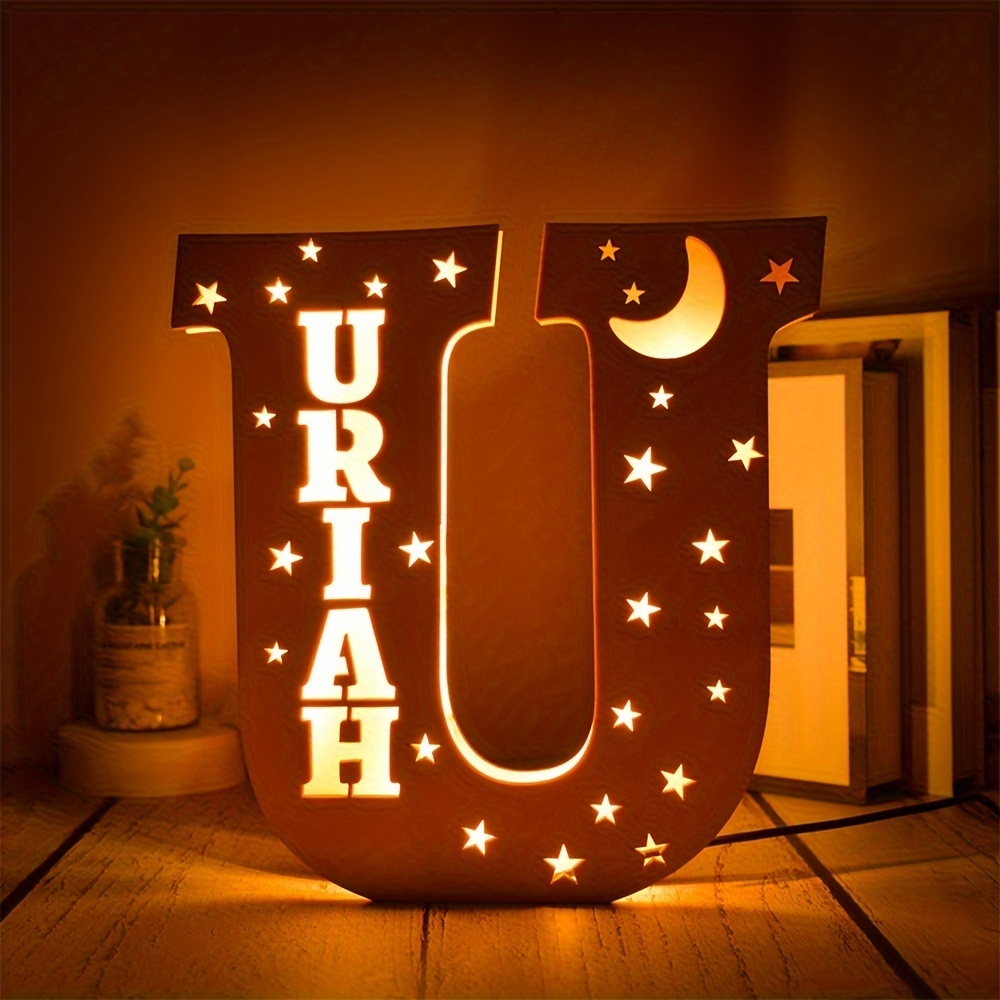 Personalized Alphabet LED Night Light