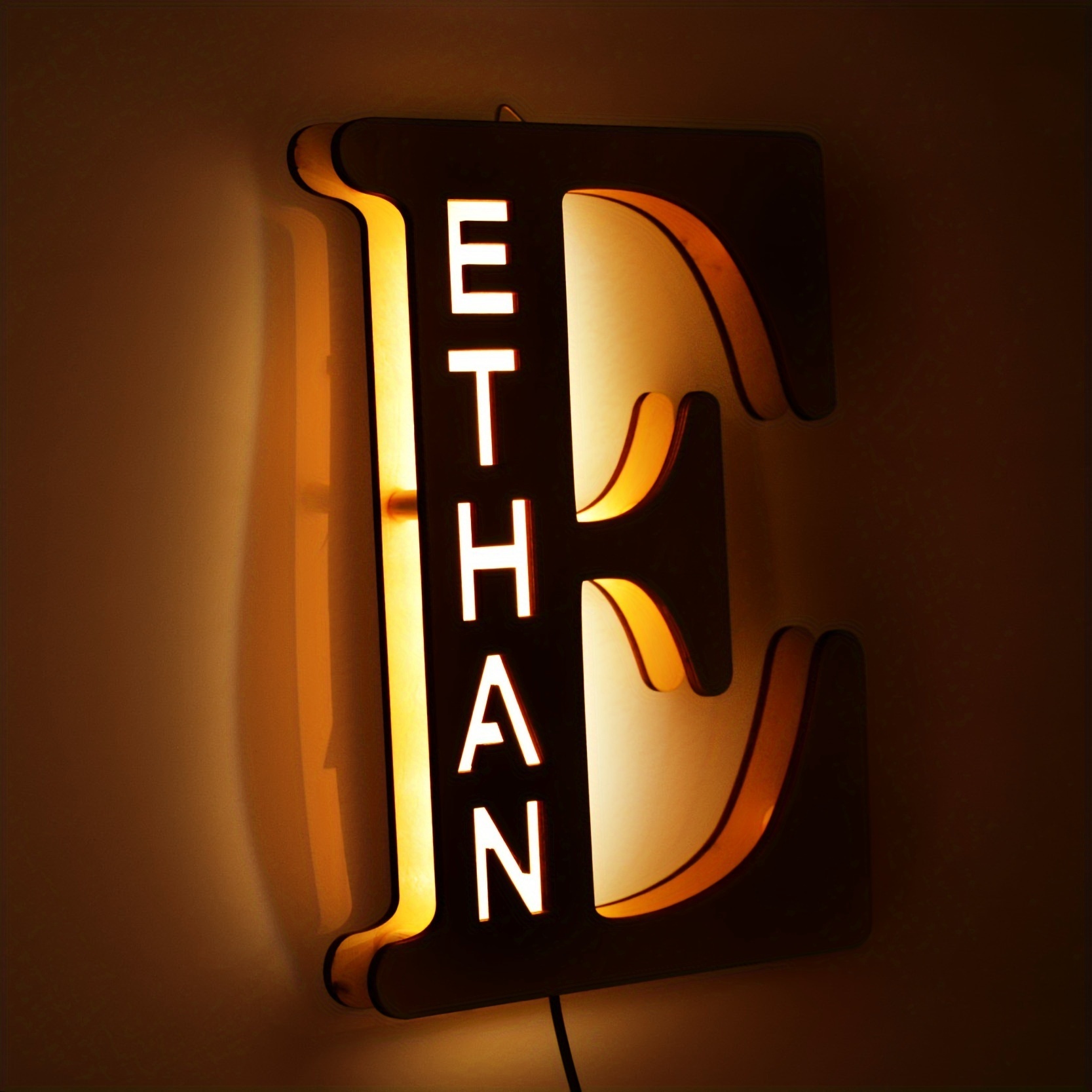 Custom Personalized LED Alphabet Letter Night Light