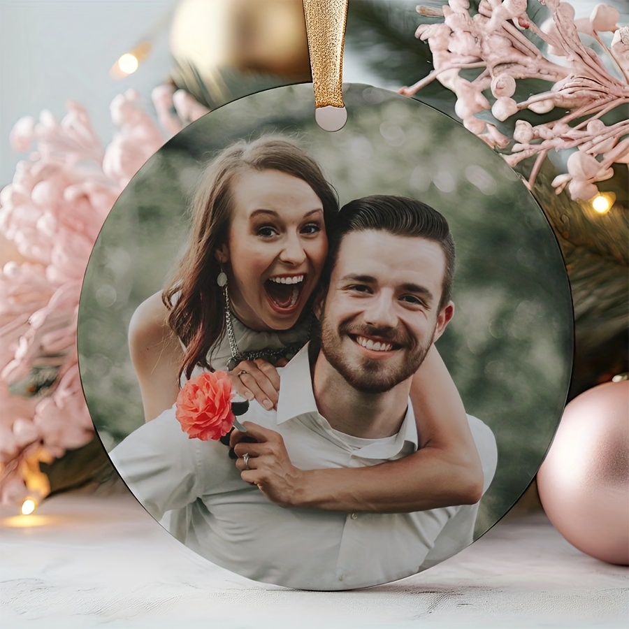Personalized Bohemian Style Photo Ornament For Family Tree
