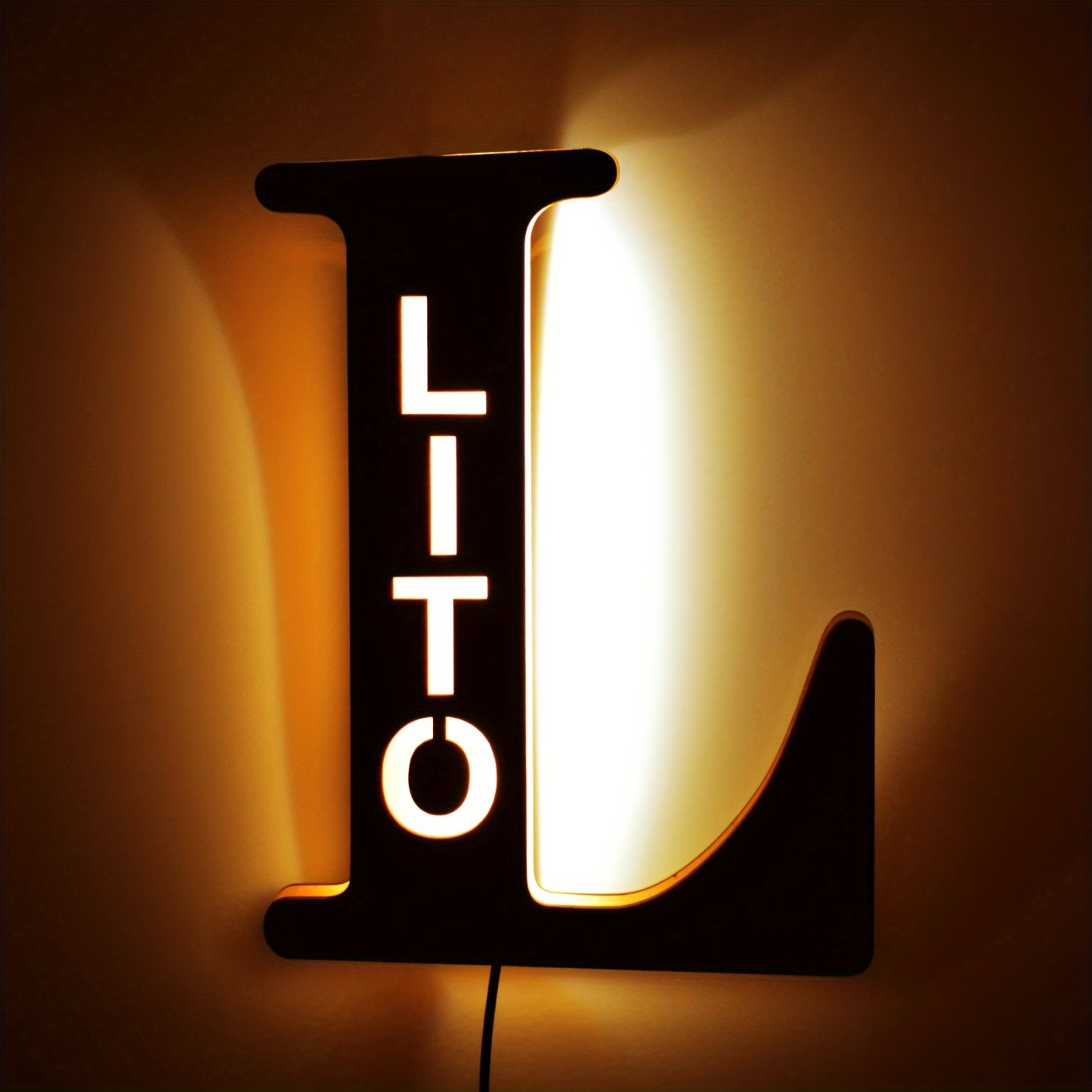 Custom Personalized LED Alphabet Letter Night Light