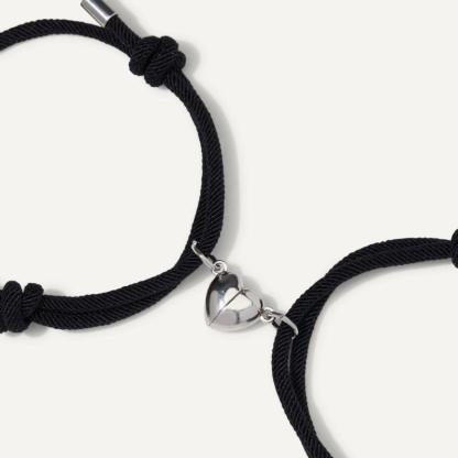 Adjustable Magnetic Bracelet Set – A Gift For Togetherness-Flower Teddy Bear