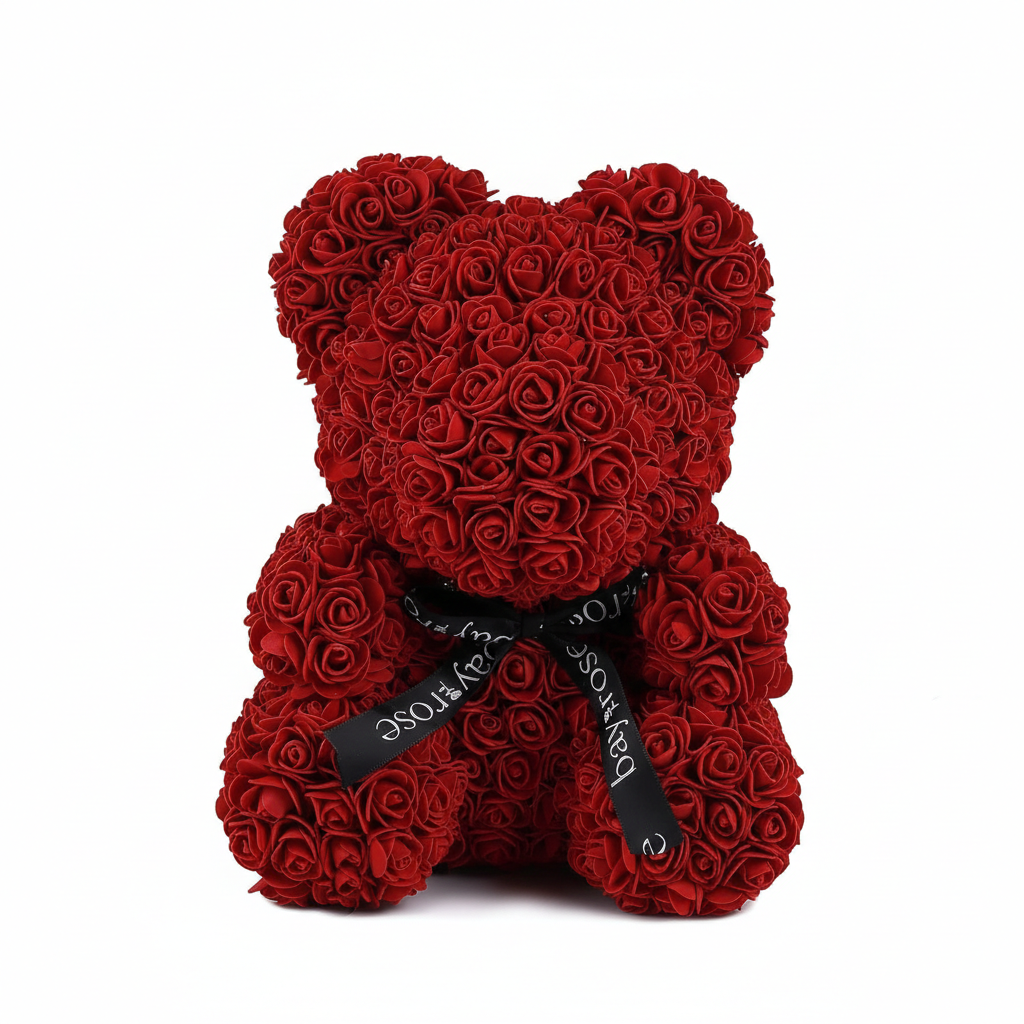Artificial Rose Bear Flowers Rose Teddy Bear 