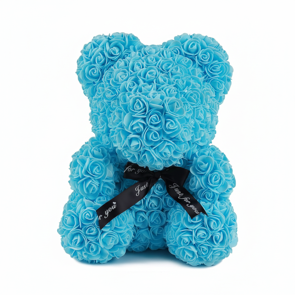 Artificial Rose Bear Flowers Rose Teddy Bear 