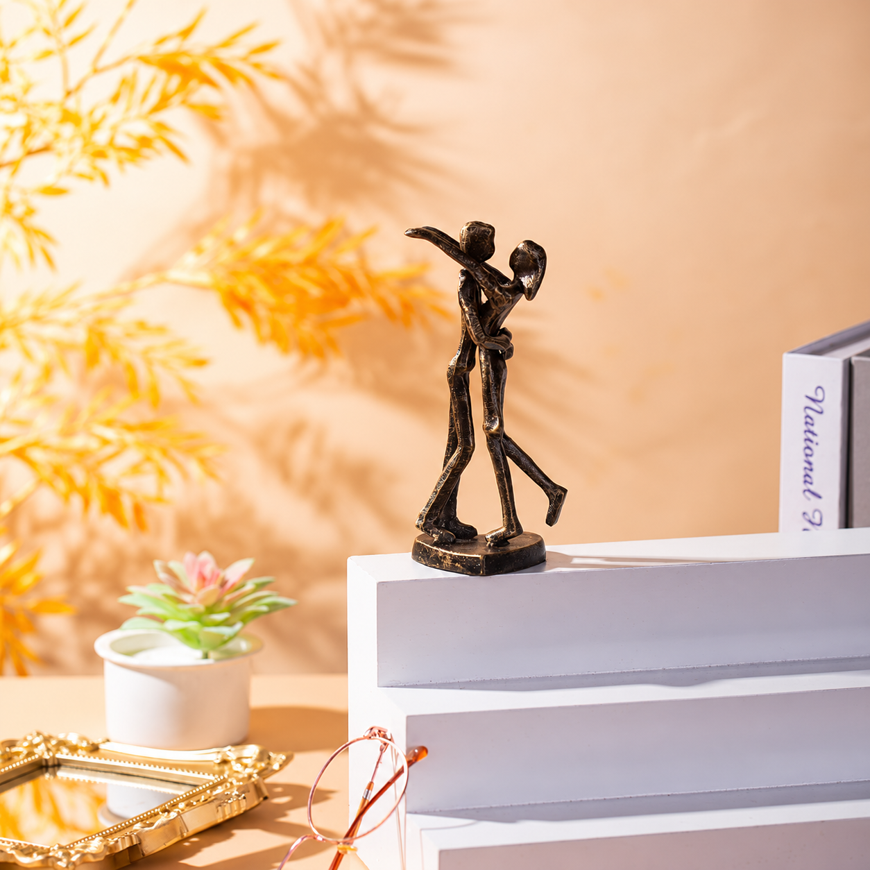 Dancing Couple Iron Sculpture Gift For Anniversary