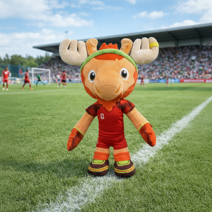 Canada Soccer 2026 Maple Moose Mascot Plush Toy