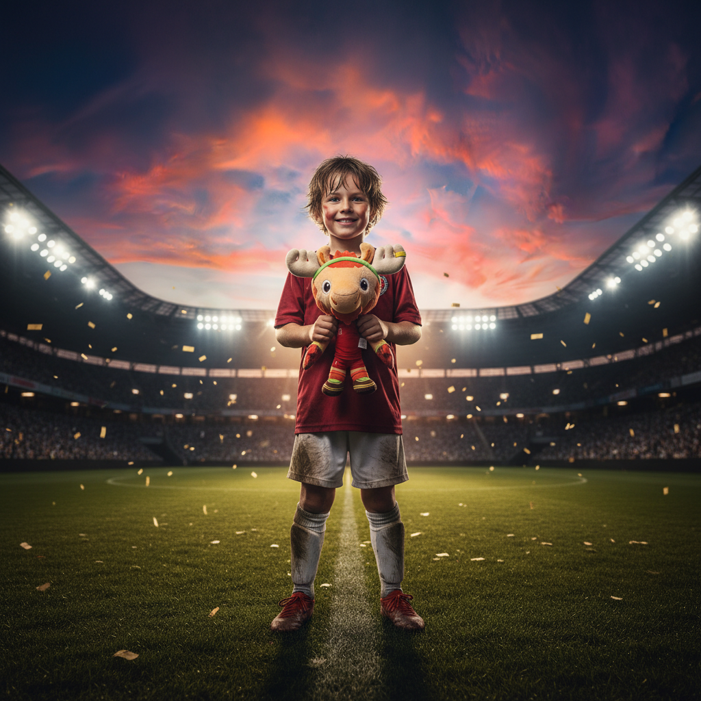 Canada Soccer 2026 Maple Moose Mascot Plush Toy