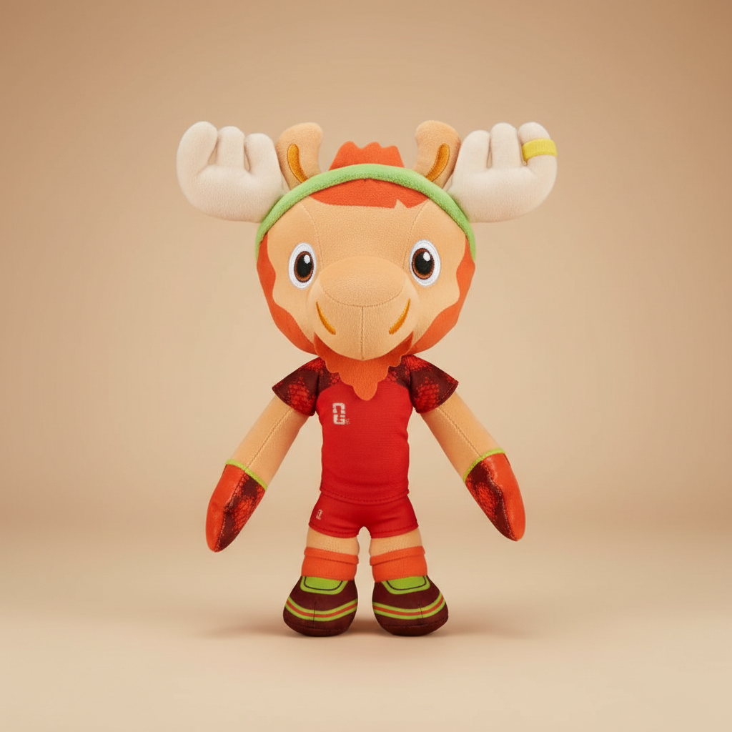 Canada Soccer 2026 Maple Moose Mascot Plush Toy