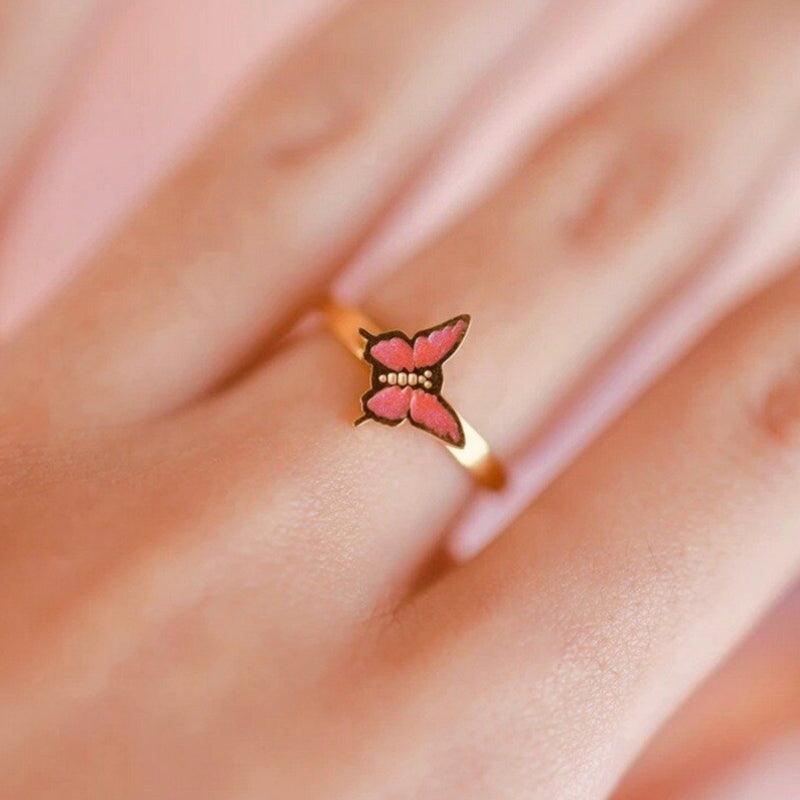 Adjustable Ring – Timeless Gold Plated with Elegance-Flower Teddy Bear