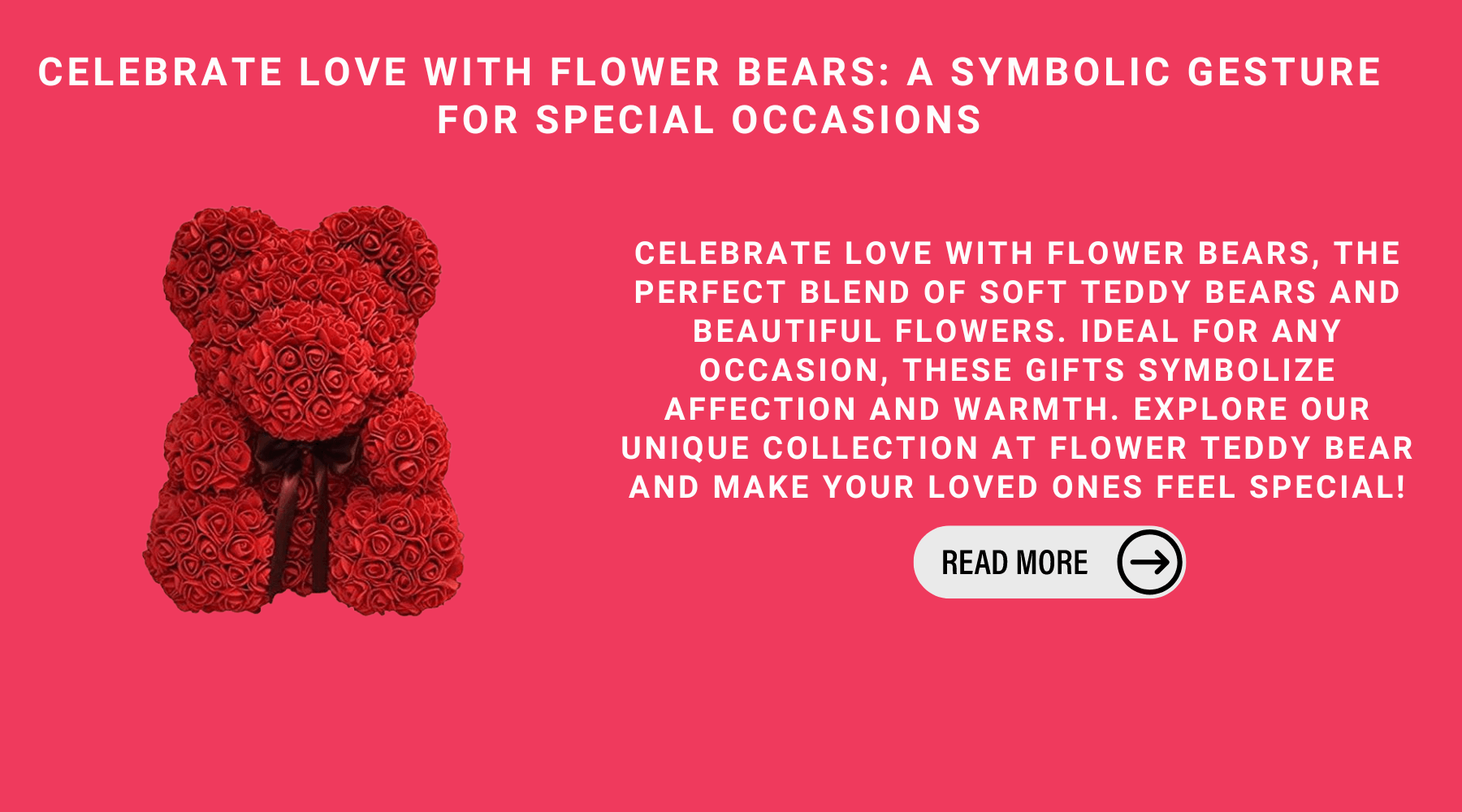 Celebrate Love With Flower Bears: A Symbolic Gesture For Special Occasions-Flower Teddy Bear