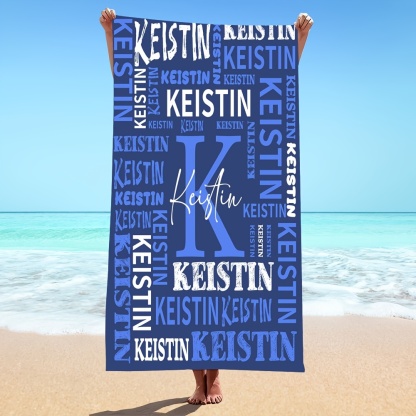 Custom Name Beach Towel
