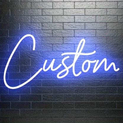 Personalized Adjustable Wall Light With Text And Sign
