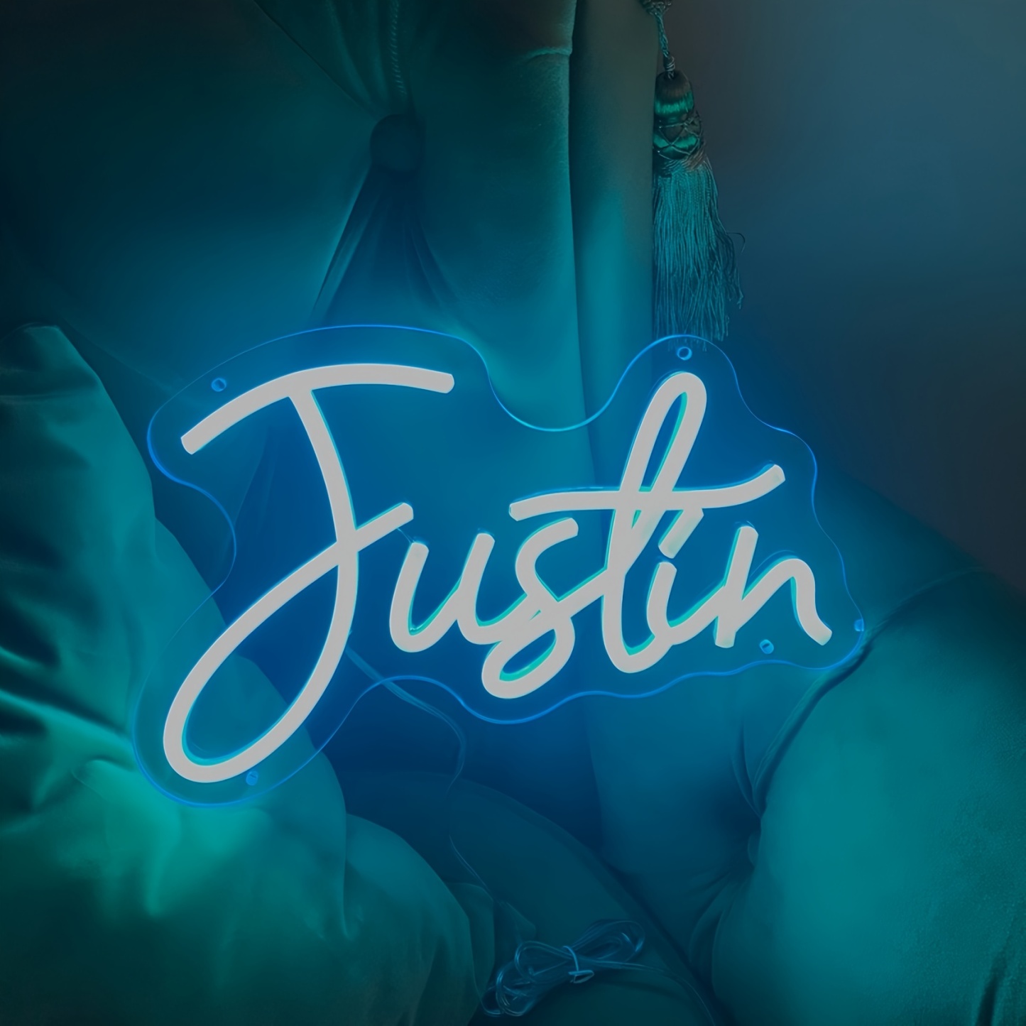 Personalized Adjustable Wall Light With Text And Sign