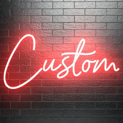 Personalized Adjustable Wall Light With Text And Sign