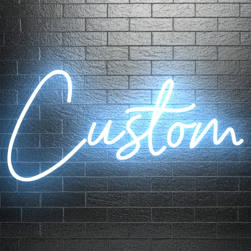 Personalized Adjustable Wall Light With Text And Sign