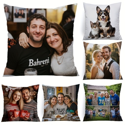 Customized DIY Photo Pillowcase Set of 1
