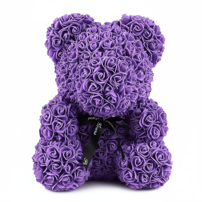 Artificial Rose Teddy Bear With Display Box For Valentine And Party Decoration