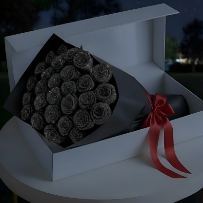 Sparkling Preserved Rose Bouquet For Timeless Gifting