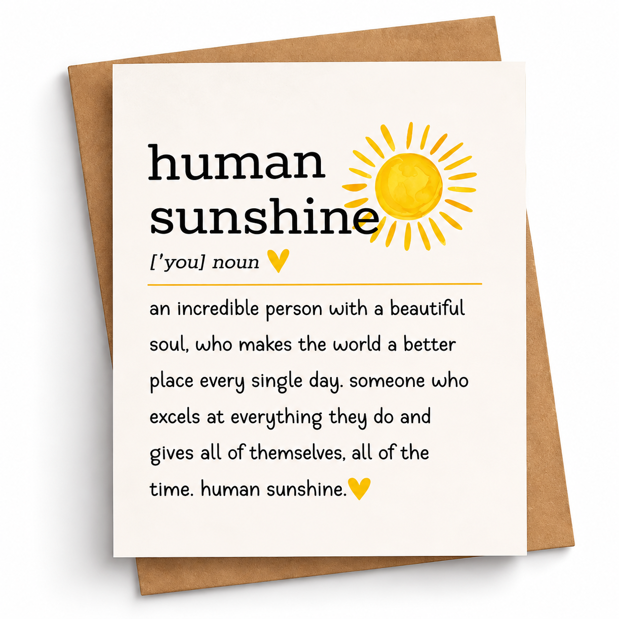 Inspirational Thank You And Appreciation Card For Friends Family And Coworkers