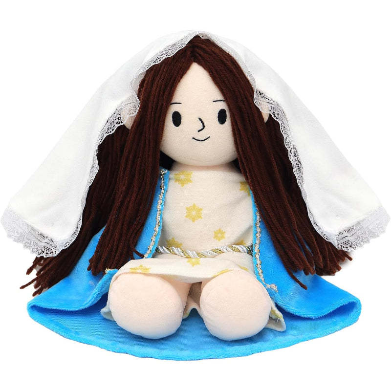 Jesus Mary Plush Doll Stuffed Toy-Flower Teddy Bear