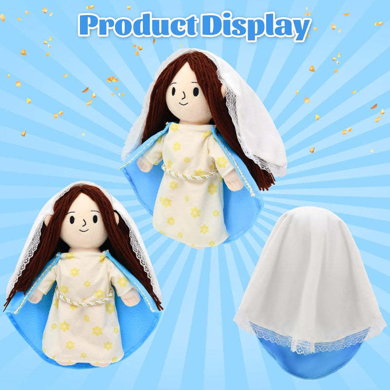 Jesus Mary Plush Doll Stuffed Toy-Flower Teddy Bear