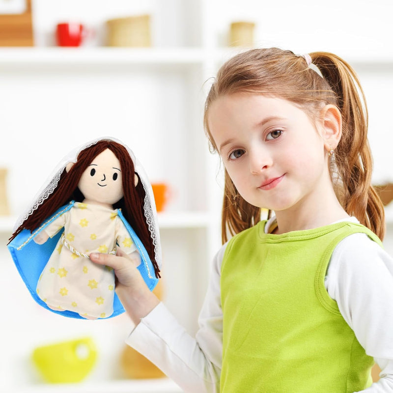 Jesus Mary Plush Doll Stuffed Toy-Flower Teddy Bear