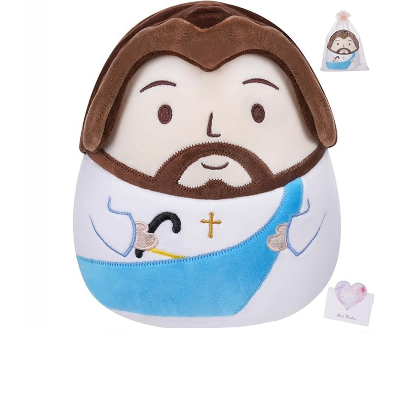 Jesus Plush Doll - Stuffed Toy Collection Religious Gifts-Flower Teddy Bear