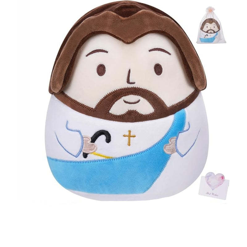Jesus Plush Doll - Stuffed Toy Collection Religious Gifts-Flower Teddy Bear